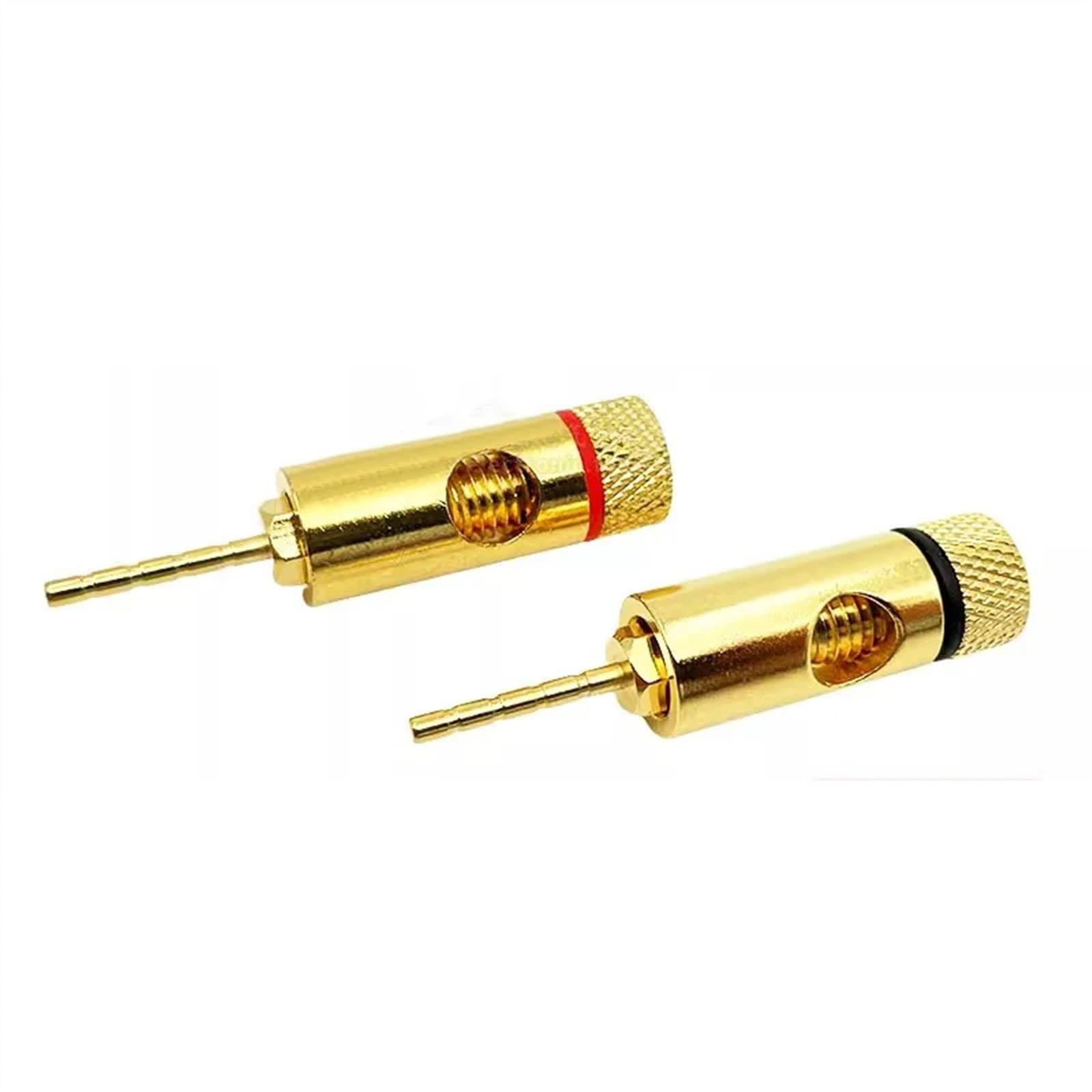 Adaptateur de fiche Banane à Broche Droite en cuivre plaqué Or, 2mm, bornes Banane, fiches de Haut-Parleur, connecteur de câblage, 8/40 pièces(40Pcs (20Pairs))