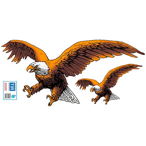 Autocollant AutoTattoo Eagle Avisa autocollant voiture aigle grand format 67x32