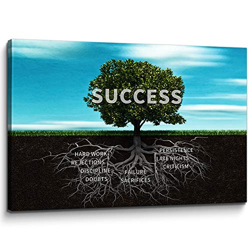 You Hong Inspirational Quote Wall Decor Success Tree Teamwork Office Wall Art Motivational
