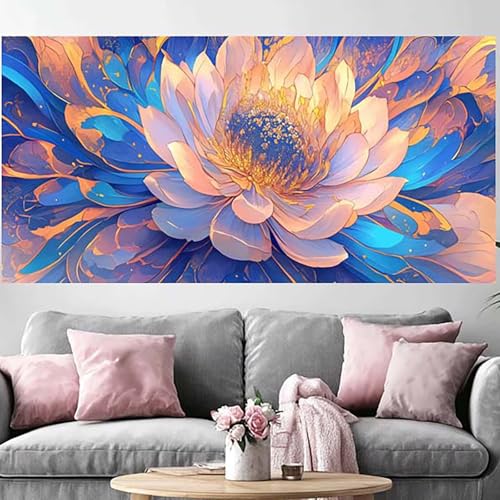 Diamond Painting Fleur 5D pour Créer un Grand Tableau Lumineux dans Votre Salon DIY