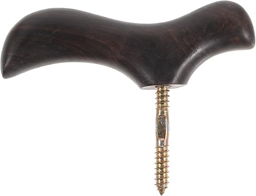 GANAZONO Perillas para bastón, mango vintage para bastón, mango de caña de repuesto, mango de madera, perilla de caña para exteriores