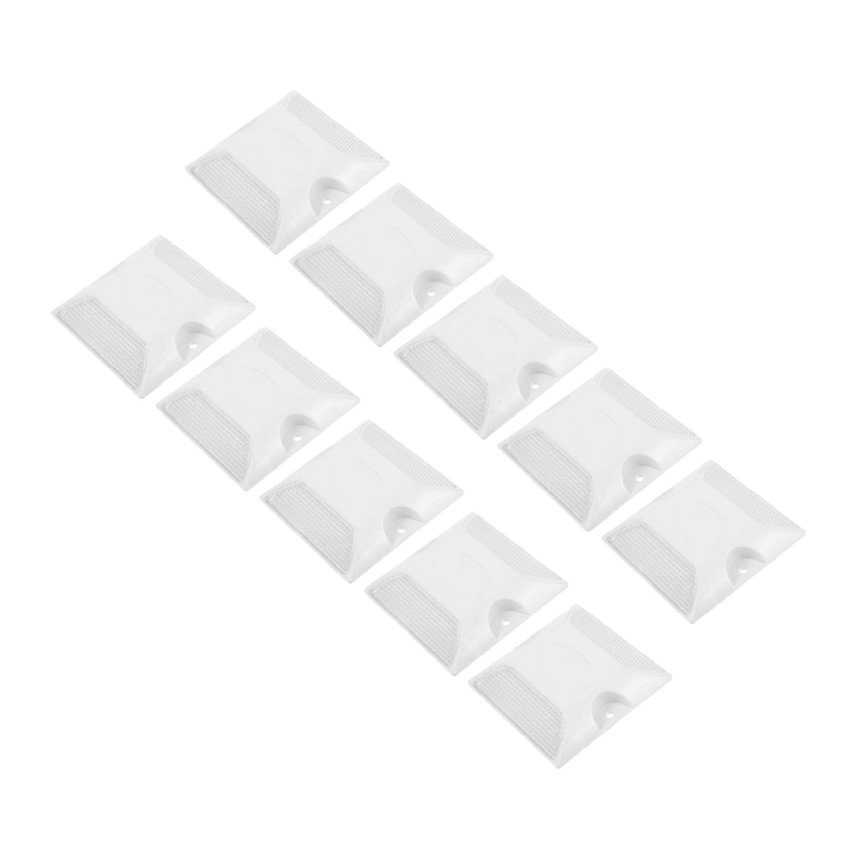 POPETPOP 3 series Reflectores De Pernos Para Asfalto Pernos Reflectantes Para Carretera Marcadores Reflectantes Para Asfalto Reflectores De Seguridad 10 piezas x 3