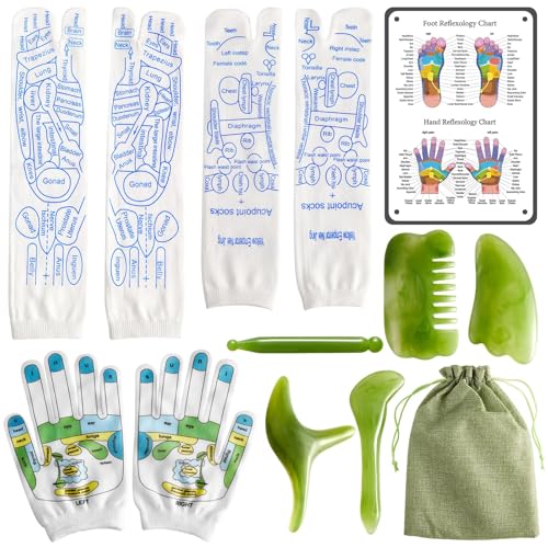 Reflexology Socks with Gloves Set