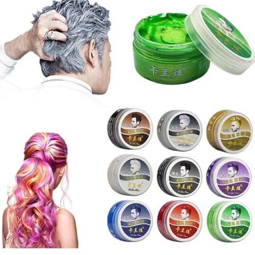 おしゃれ染め 髪色ワックス 一度だけ一時的に髪染め ヘアカラー シャンプーで洗い流せる DIY髪色 パーティー 仮装 コスプレ お祭り 舞台化粧 ナイトクラブ 男女兼用