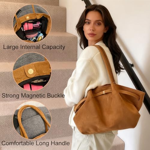 Bolso Tote de Mujer Vintage Gran Capacidad miniatura 5