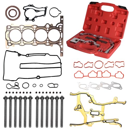 Image of 1.4 Cylinder Head Gasket Kit 1.4L Engine Timing Tool Kit w /Head Bolts for Chevrolet Cruze 1.4L Turbo 2011-2015 (VIN B /C /9) - Replaces HS26540PT-1 ES7247 HBK343 HS54898