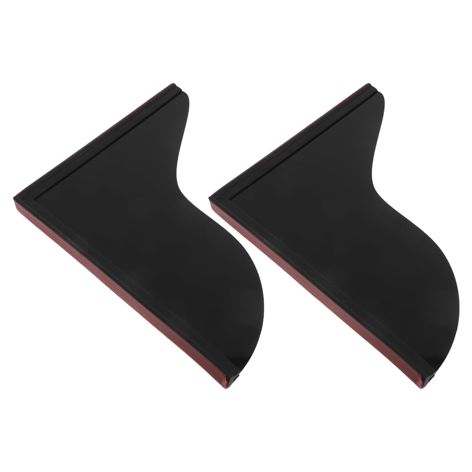 Levemolo 2 Pezzi Paraspruzzi Cucina in Acrilico Nero Protezione Antispruzzo e Antiscivolo per Lavello, Design Moderno per Bagno e Cucina