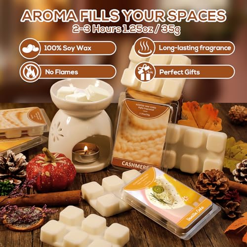 Image of SCENTORINI Wax Melts, Scented Wax Cubes, 4 Cashmere & 4 Vanilla Cake Scent