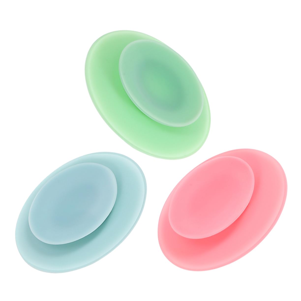 COLLBATH 3Pcs Suction Cup Plates Silicone Suction Plates for Boy Girl and Dining Non Slip Drop Resistant Easy to Clean Options