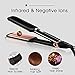 Flat Iron for Hair, DORISILK Professional Ceramic Tourmaline 2 Inch Wide Infrared Hair Straightener with Digital Temperature Control 250-450 Degrees, Instant Heat Up, Dual Voltage