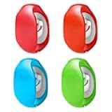 Toyvian Charging Cord Organizer, 4pcs Automatic Cord Winder Retractable Earphone Cable Organizer for Headphones And Data Cables (red, Green, Orange)
