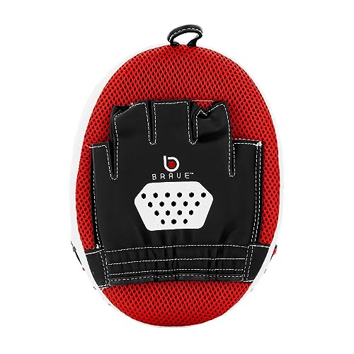 Century Brave 2 Pair Punch Mitt Boxing Pads Jab Hand Target Pads Ideal for MMA Kickboxing Martial Arts Muay Thai Karate Training Padded Punching Training Strike Shield - Thumbnail 6