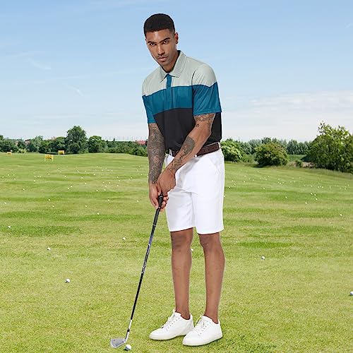 TIHEEN Mens Polo Shirts Short Sleeve Moisture Wicking Preformance Golf Shirts Big and Tall miniatura 3
