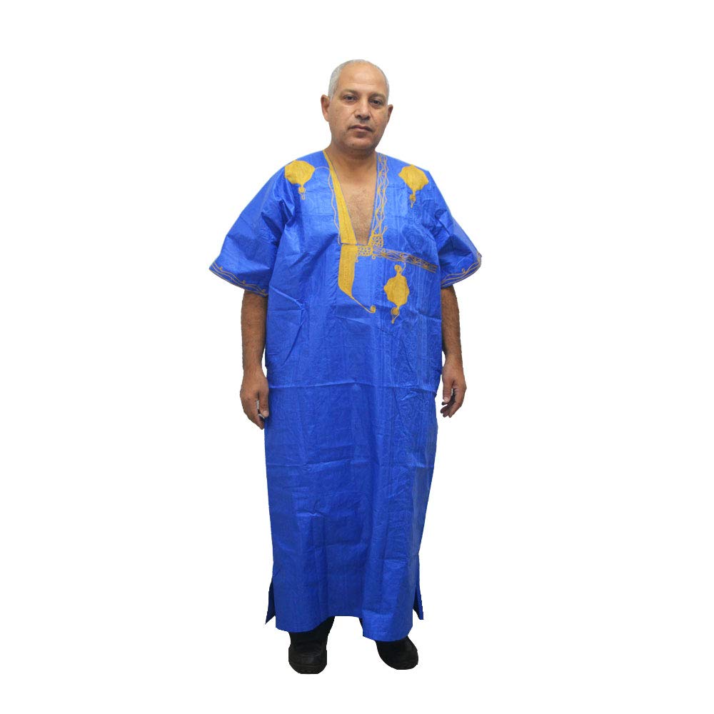 Chilaba marroquí Tuareg de algodón Damasco para hombre con ancho de 75 cm 3