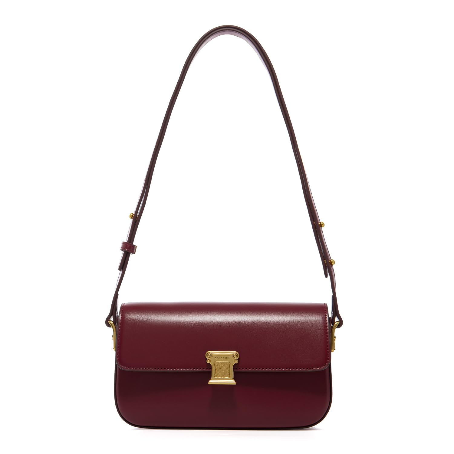 LA FESTIN Leather Small Bag For Women: Red Shoulder Handbag Crossbody Bag - Classic Mini Satchel Purse Suitable for Dating & Formal Events, Stylish & Lightweight