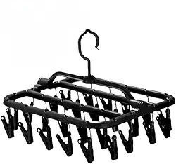 Varal de Chão Portátil e Leve para Secar Roupas e Toalhas | Varal de Apartamento Desmontável e Prático(Varal Pendurável)