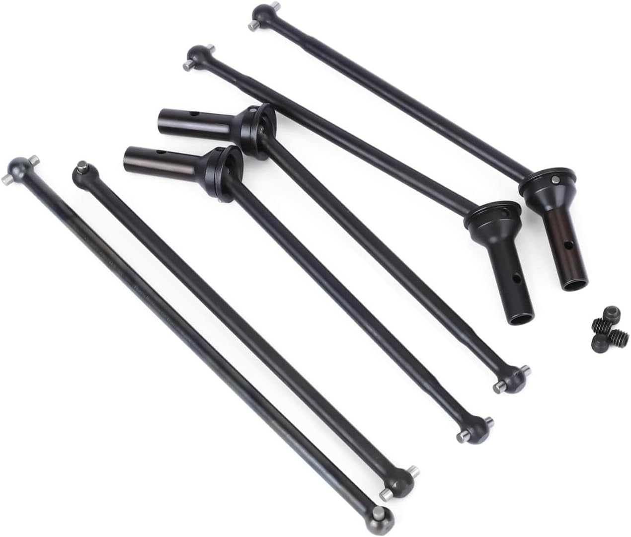 RCAWD Driveshaft Set Front and Rear CVD Drive Shafts Center Driveshafts Dogbones for Arrma Mojave 6S Upgrade Parts
