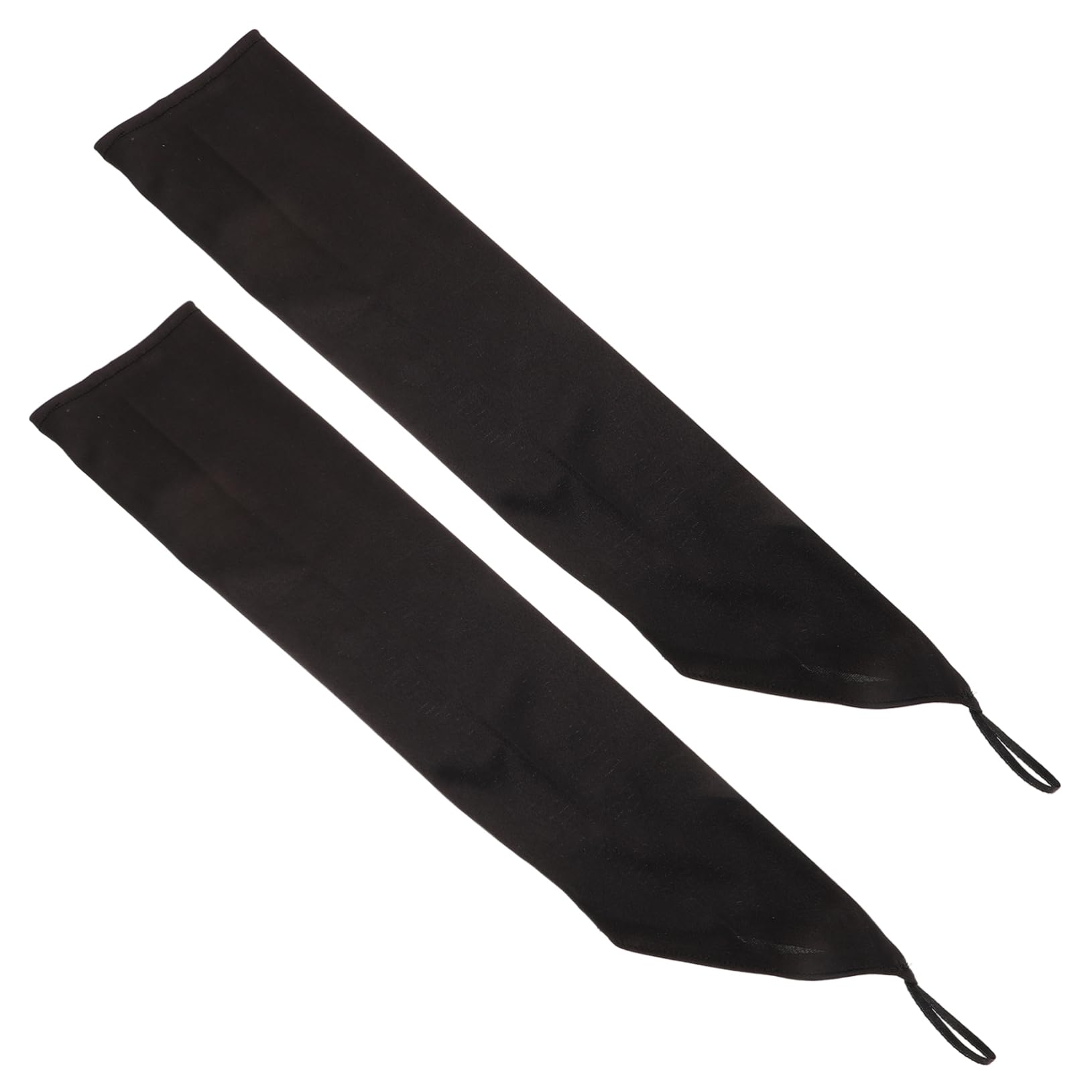 Healeved 5 Pezzi Guanti con gancio nuziale guanti a dita lunghe lunghi senza dita per le donne maniche gotiche eleganti neri per le donne spessi al gomito nylon Black