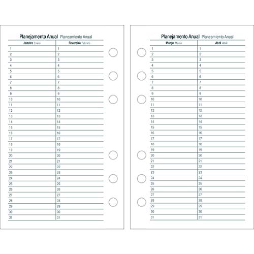 Refil Free Planner 96 Folhas Permanente, Tilifax, Multicor