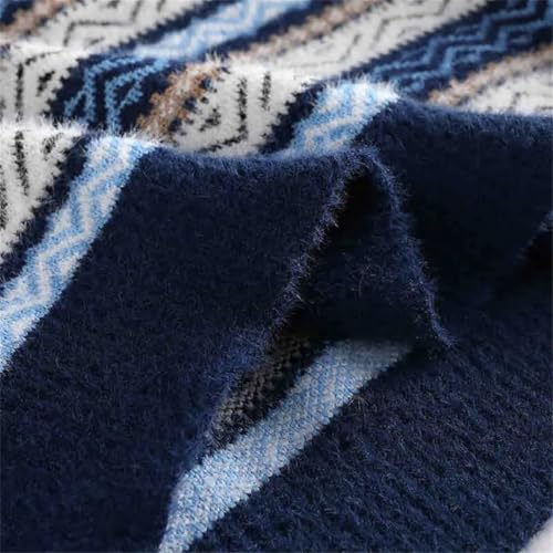 Men's Round Neck Long Sleeve Knitted Bottoming Thick Warm Pullover Sweater3