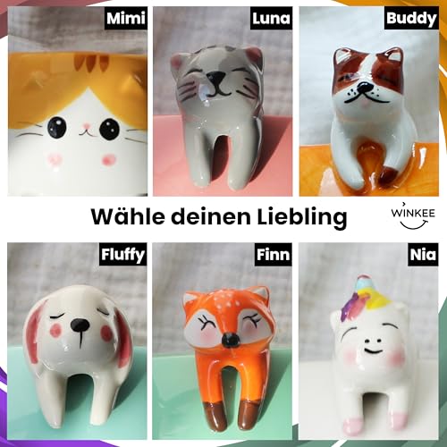 Winkee - Pet Friends Tasse Hase Fluffy I Super süße Kaffeetasse & Teetasse I Großer Becher- ca. 450 ml