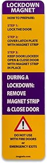 10,50, and 100 Pack- Magnetic Strips for School Lockdowns -Durable 30mil Magnetic Strip- Packs of 10. 50 and 100… (10, Purple) Made in The USA