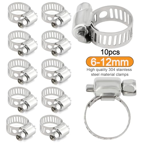 Image of 1 /4 Inch 25Ft Fuel Line Hose Push Lock NBR Rubber SAE 30R7 300PSI with 10Pcs Clamps Used in Automobile Engines Fuel Systems