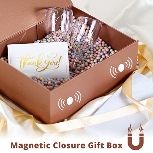 Luxury Large Gift Box 13.8X9X4.3 Inches Storage Box Ribbon Magnetic Closure For Luxury Packaging Box For Mother's Day, Birthdays, Bridal Gifts,Weddings #TOP3
