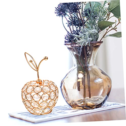 Besportble Glass Figurines Fruit Crystal Ornaments Artificiales Para Pineapple Gift Dining Room Table Decor Hand Blown Figurines Hand Blown Fruit Figurine Desktop Fruit Decoration Car Model #TOP7