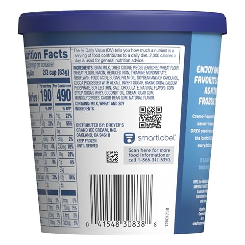 Oreo Frozen Dairy Dessert, 14 Oz