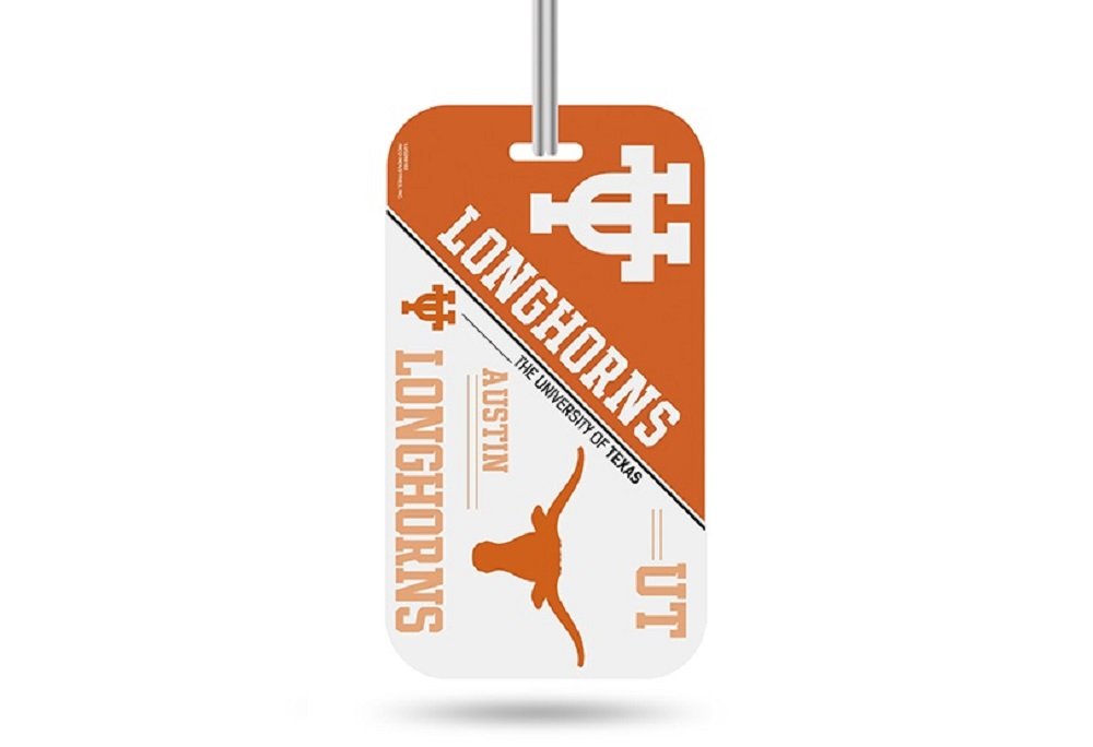 Rico Industries NCAA Texas Longhorns KeychainKeychain Luggage Tag, Team Colors, One Size