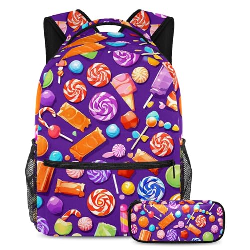 Sac à dos et trousse à crayons violet pour ranger ses essentiels