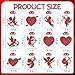 48Pcs Valentine's Day Cupid Cutouts, Red Cupid Heart Shaped Paper Cutouts Valentine's Day Paper Cut-Outs for Home School Office Party Supplies