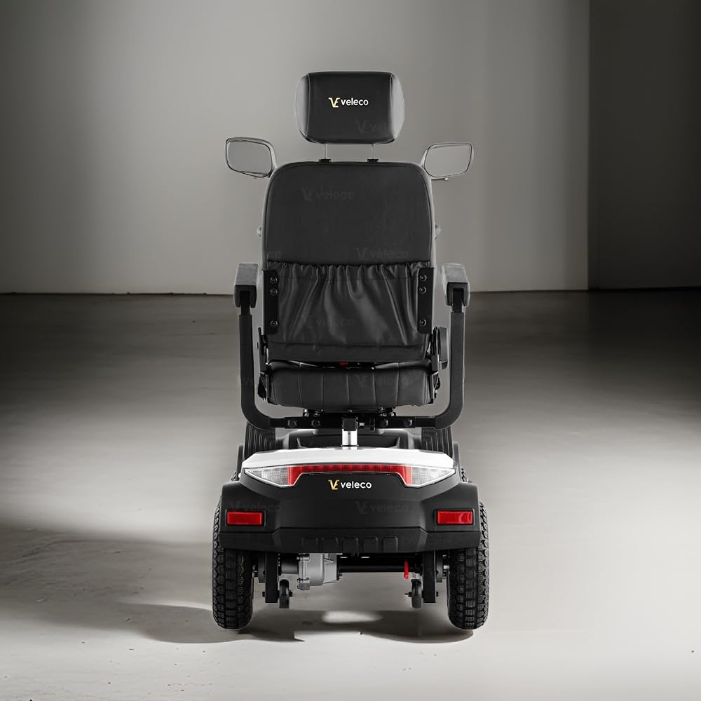 Veleco SHARPY Cómodo dispositivo de movilidad con asiento giratorio tipo capitán (BLANCO)