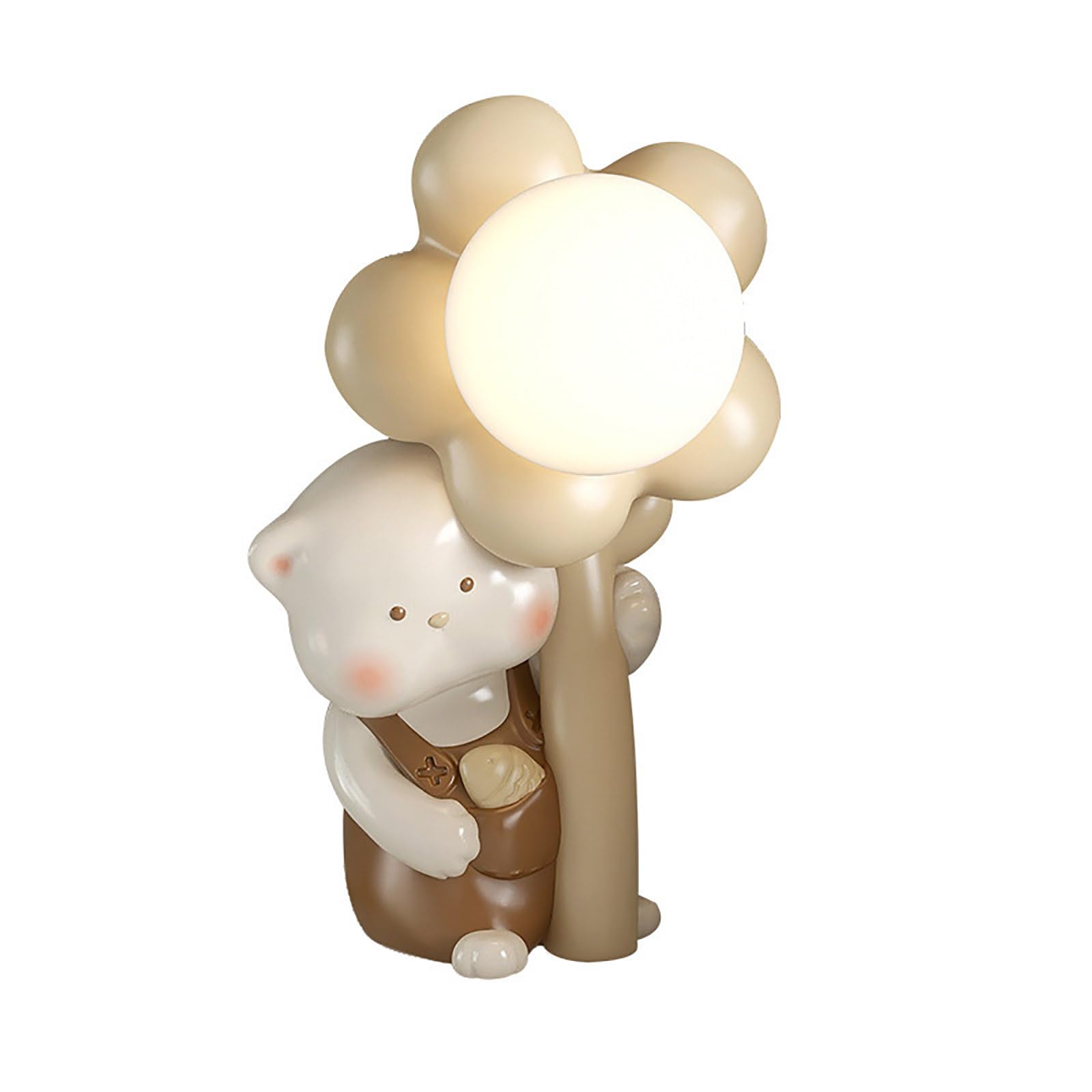 Dziecięca lampka nocna LED z wtyczką USB Nowoczesna zwierzęca lampka nocna z kablem Śliczna lampka nocna dla dzieci chłopców dziewczynek prezent 3000K Ciepłe światło do dekoracji sypialni salonu