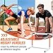 Blulu 2 Pcs Adjustable Track and Field Hurdles Height Sports Training Hurdle with Counterweight Heavy Duty Track and Field Equipment Practice Training from 30 to 42 Inch for Athletes Adults (Orange)