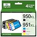 Produktbild Coloran 950 XL 951 XL Druckerpatronen kompatible für HP 950XL 951XL für HP Officejet Pro 8100 8610 86004er-PackSchwarz Cyan Magenta Gelb