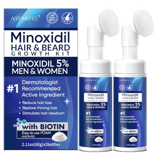 Image of 5% Minoxidil Foam for Men and Women, Minoxidil for Men Foam for Hair and Beard, Minoxidil for Women Hair Growth (4 Ounce)