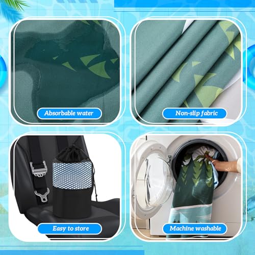 Image of 1 Pack Car Seat Towel Cover with Storage Bag, National Park 1 Style | 63 x 32 in Car Towel Seat Cover Non Slip Waterproof, Gym Workout Swimming Running, Machine Washable Sweat Absorbent Protector