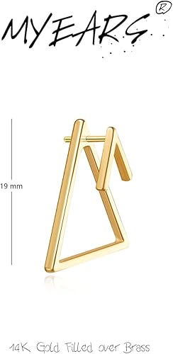 Miniatura 4 de MYEARS Women Earrings Gold Stud 14K Gold Filled Small Simple Handmade Hypoallergenic Everyday Jewelry