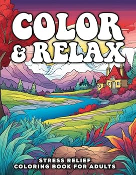 Paperback Color & Relax: Stress Relief Coloring book for Adults Book