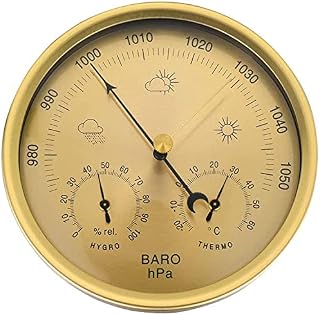 JINYISI Barometer, barometer outdoor, 3 in 1 Barometer, Thermometer Hygrometer Barometer, barometers weather instruments,Wall Mounted Household Barometer