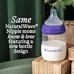 Lansinoh Anti-Colic Baby Bottles for Breastfeeding Babies, 5 Ounces, 3 Count, Includes 3 Slow Flow Nipples, Size S - Image 3