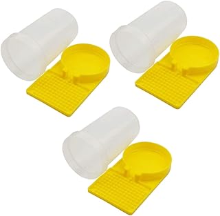OFFSCH Bee Feeder 3pcs Bee Feeders for Hives Honey Beehive Live Bees Plastic Bee Keeper Tools Bee Water Cups for Beehive