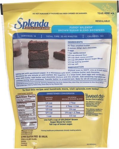 Image of SPLENDA for Baking, 1 Pound Bag Brown Sugar Blend 16 Ounce (Pack of 2)