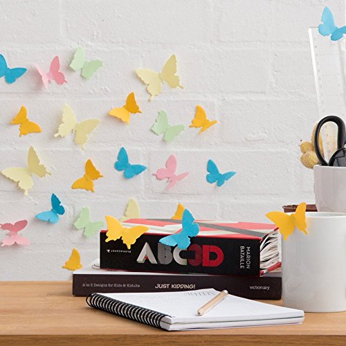 Feuillets Autocollants Papillons 3D Suck UK bloc note adhésif original papier