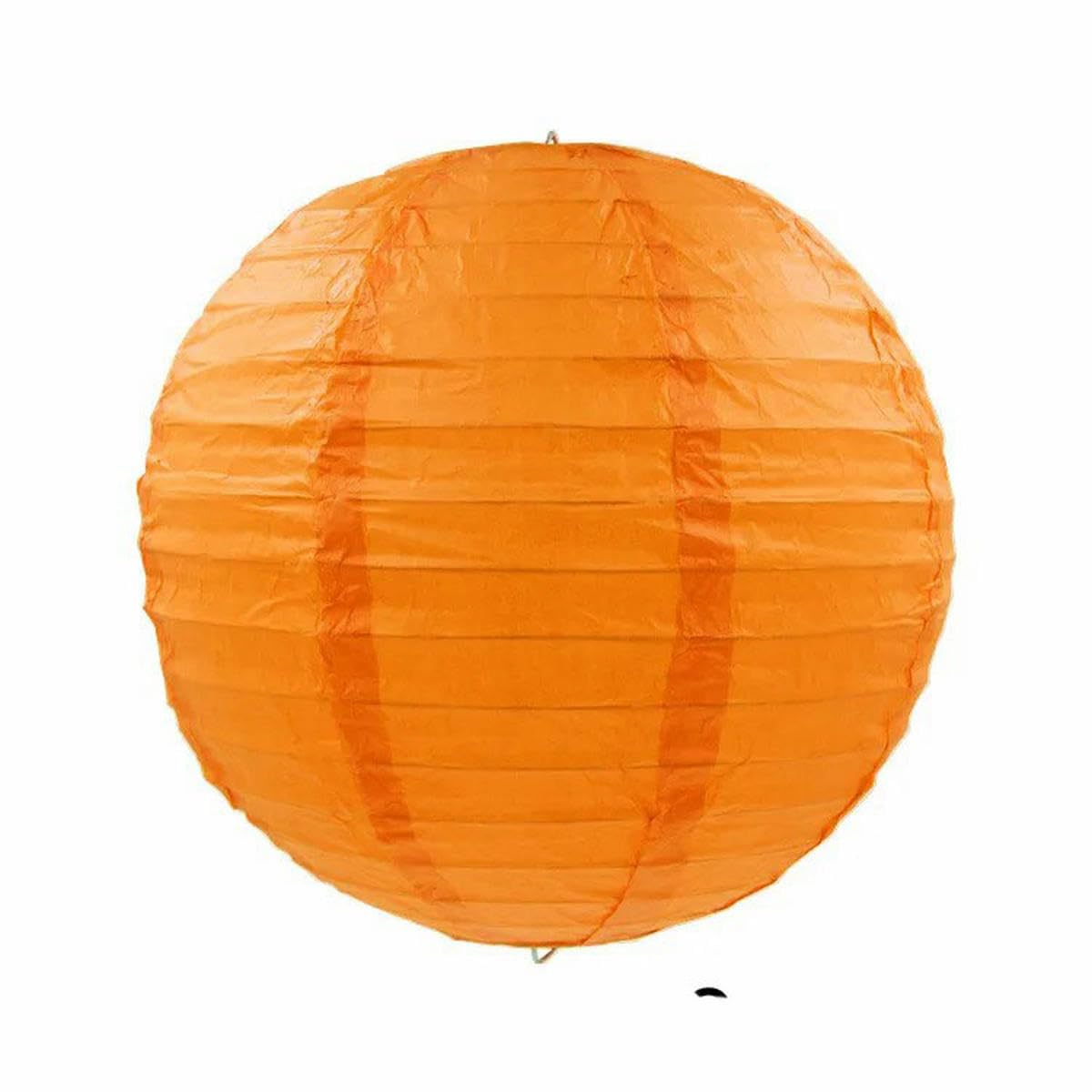 Round Paper Lanterns, Round Hanging Paper Lanterns Multicolor 10-40cm(Orange,35cm(14inch))