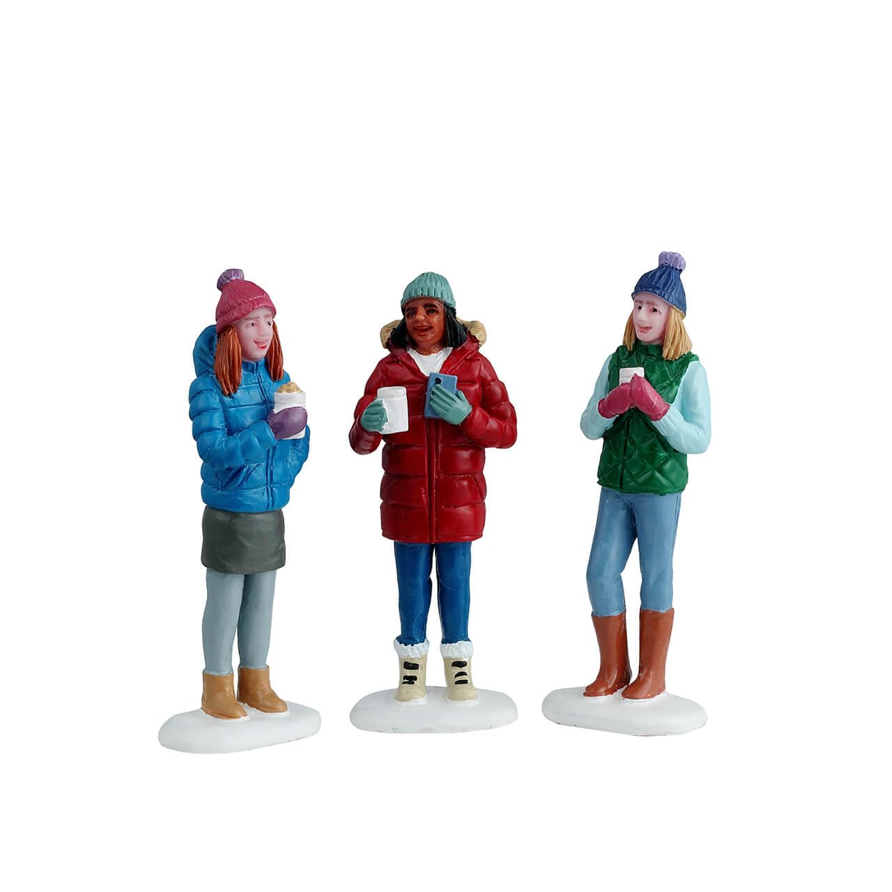 Figurines Hot Cocoa Lemax pour décorer un paysage de Noël chaleureux