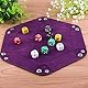 SIQUK 4 Stück Würfelbretter Leder und Samt Würfelteller für Dungeons and Dragons RPG DND Würfel Gaming, 4 Farben
