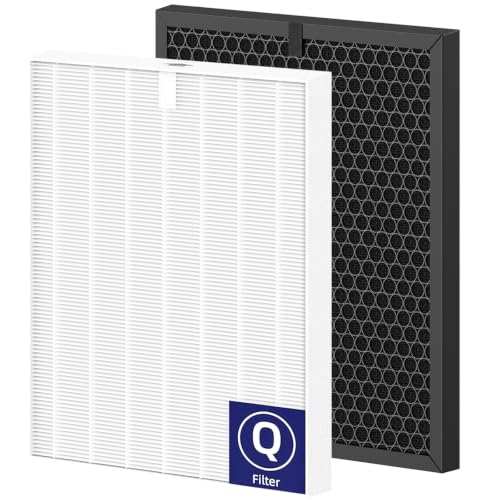 Image of 5510 5520 5530 Replacement Filter Q Compatible with Winix 5510, 5520, 5530 | PlasmaWave Air Purifiers, HEPA Air Filter and Activated Carbon Filter Combo for Dust Pollen Pet Smoke, 1+1 Pack